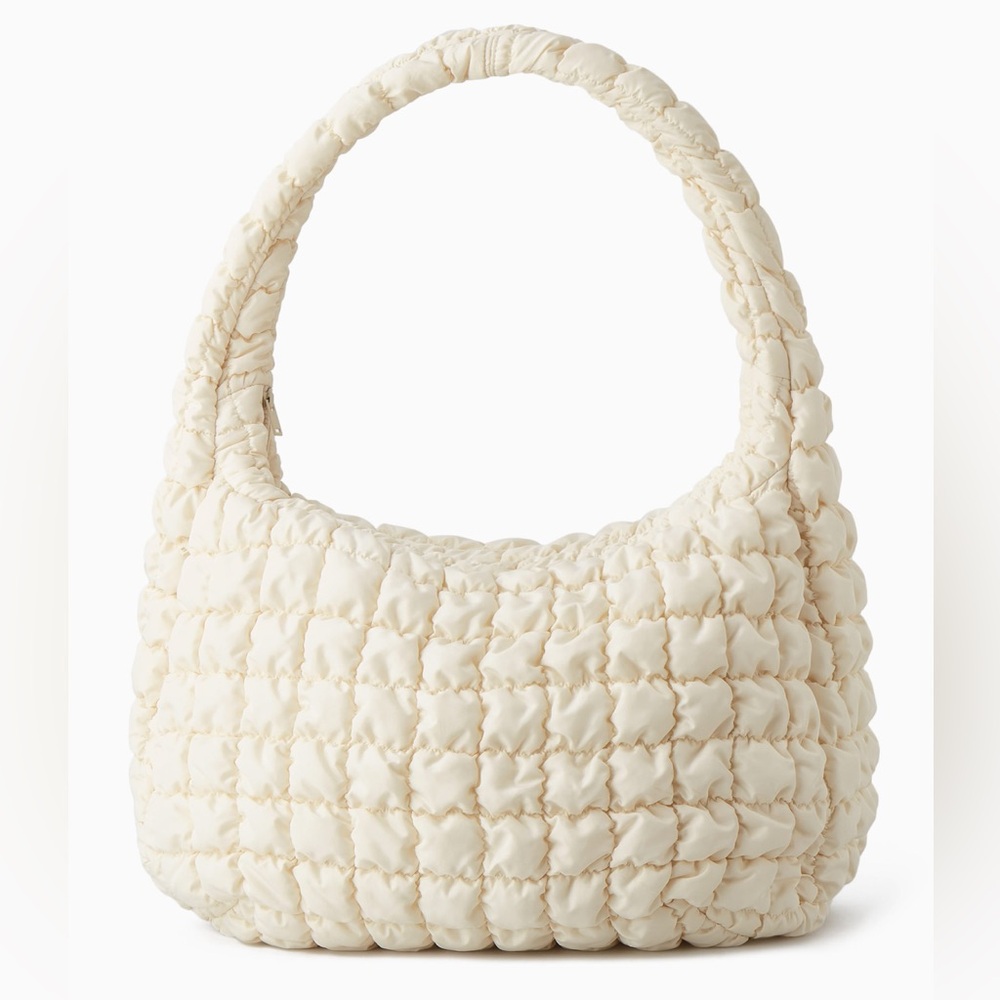 COS Quilted Oversized Crossbody Bag Off White NWT - Picture 2 of 11